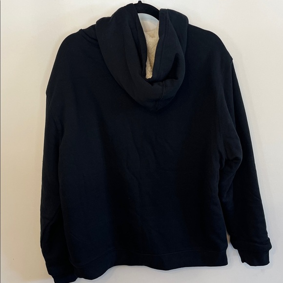 Eddie Bauer Dark Blue Sherpa Hooded Sweatshirt - Picture 3 of 5